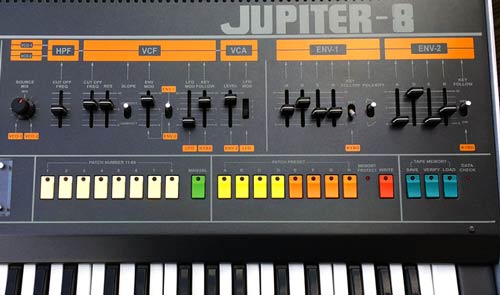Roland Jupiter 8 panel