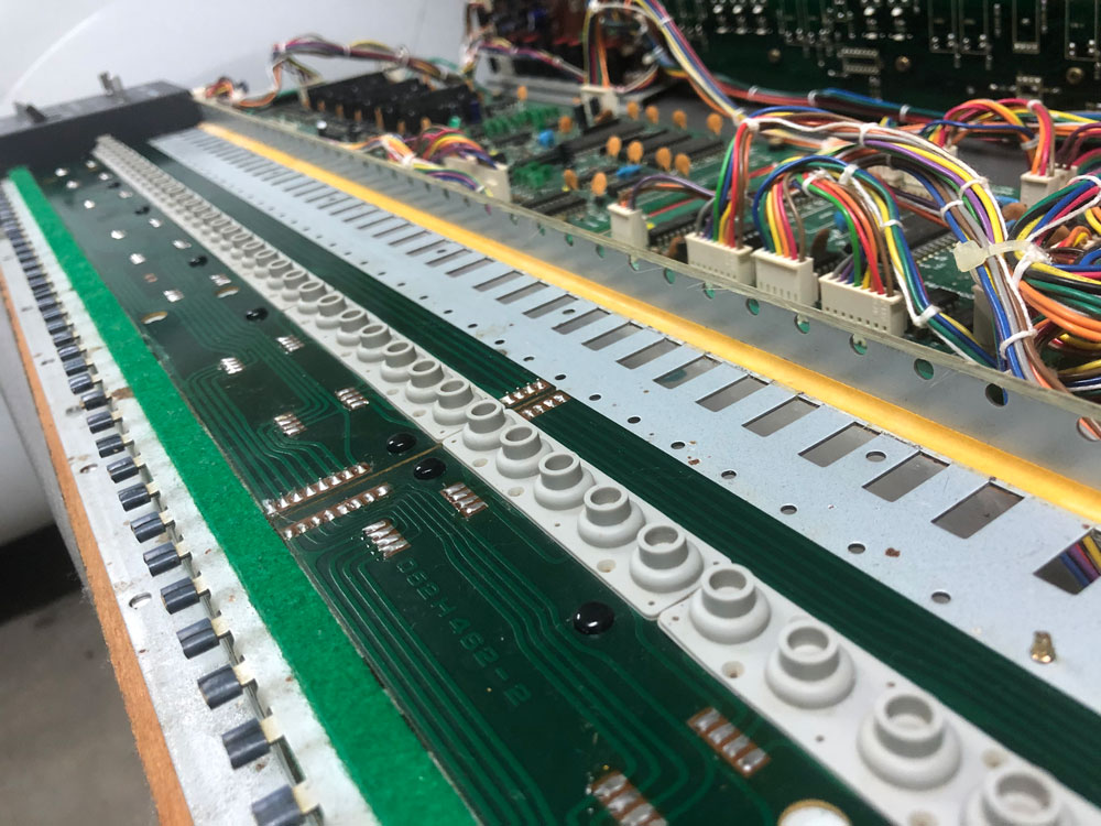 Roland Juno-106 Keybed Cleaned